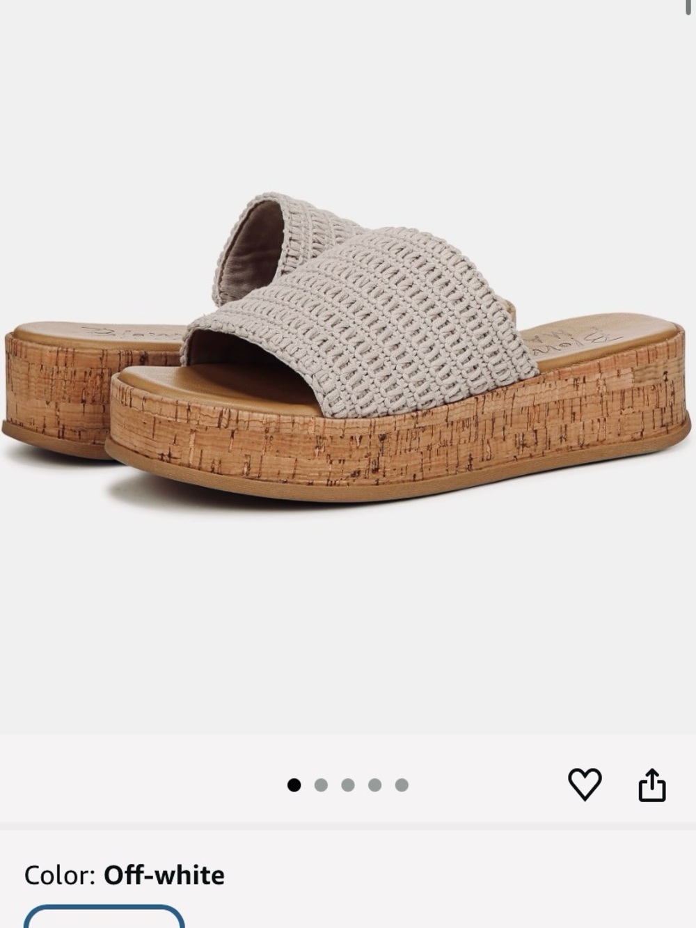 🐡👡🏖️Blowfish Malibu “Maracelia” Woven Cork Platform Slides SIZE 8🌞👡🐡 - Picture 9 of 9
